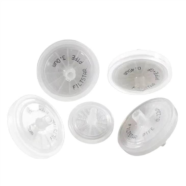 Filtro de jeringa de nailon desechable de 0,45 μm